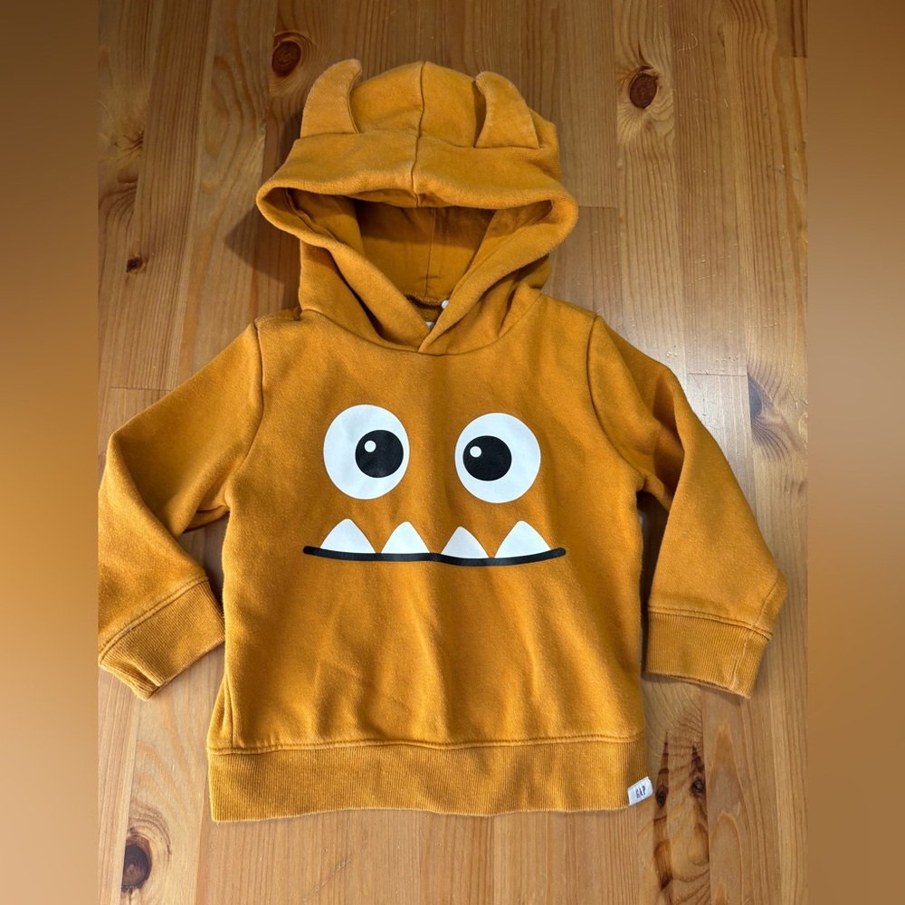 Baby Gap Lil' Monster Hooded Sweater Size‎ 2T